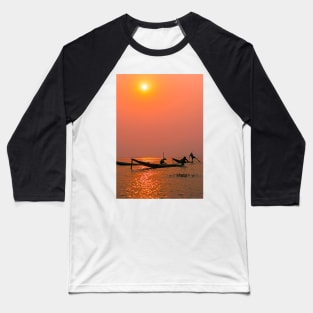 Inle Fishermen. Baseball T-Shirt